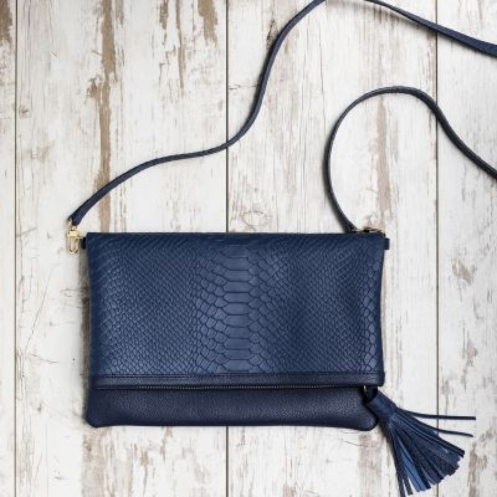 GiGi New York Convertible Clutch Navy